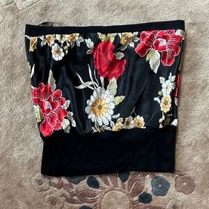 Lipstick brand tube top/ mini skirt